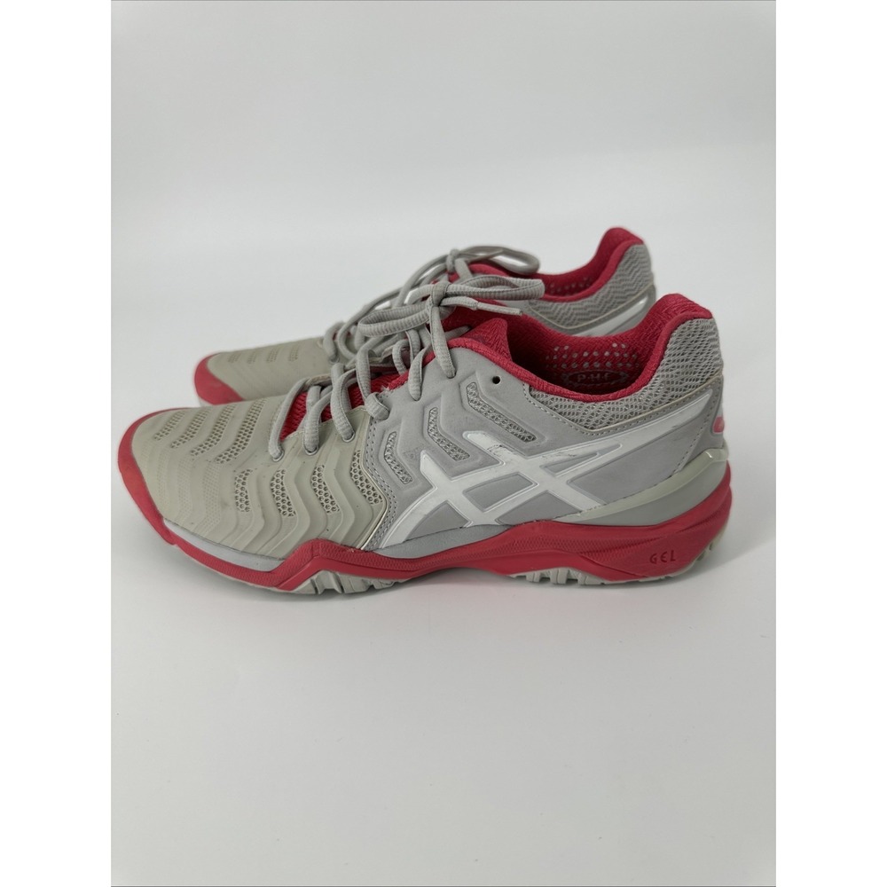 Asics Gel Resolution 7 Women's Shoes Pink White Size 8.5